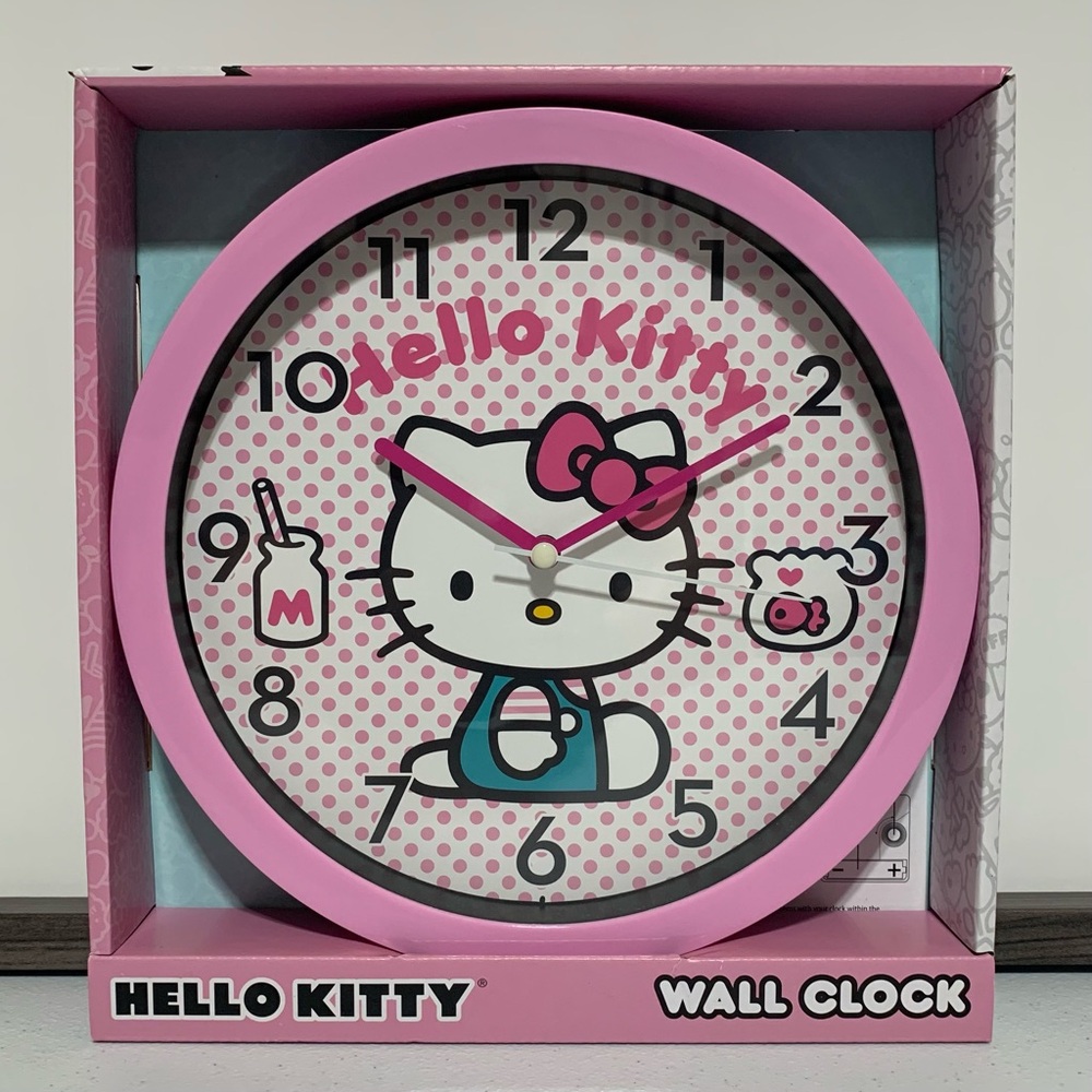Hello Kitty by Sanrio Analog Wall Clock-New in Box